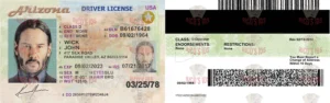 ARIZONA Driver License - ARIZONA scannable Driver License and ID Cards