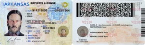 ARKANSAS Driver License - ARKANSAS scannable Driver License and ID Cards