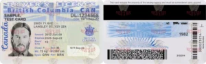 CANADA BRITISH COLUMBIA Driver License - CANADA BRITISH COLUMBIA scannable Driver License and ID Cards