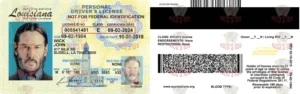 LOUISIANA Driver License - LOUISIANA scannable Driver License and ID Cards