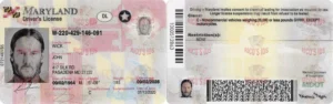 MARYLAND Driver License - MARYLAND scannable Driver License and ID Cards