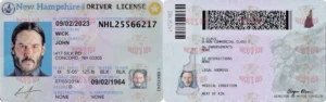 NEW HAMPSHIRE Driver License - NEW HAMPSHIRE scannable Driver License and ID Cards