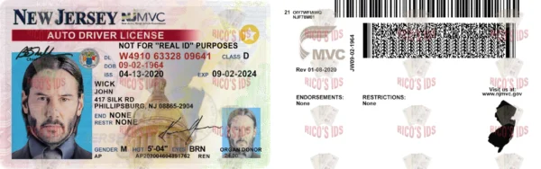 NEW JERSEY Driver License - NEW JERSEY scannable Driver License and ID Cards