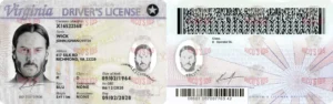 VIRGINIA Driver License - VIRGINIA scannable Driver License and ID Cards