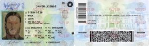 WYOMING Driver License - WYOMING scannable Driver License and ID Cards